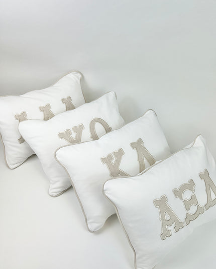Sorority Appliqued Pillow