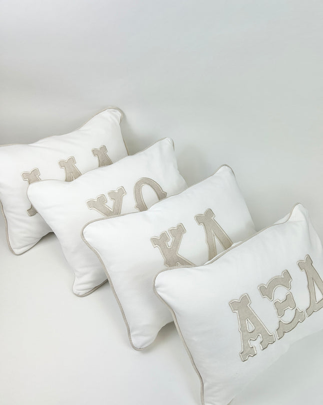 Sorority Appliqued Pillow