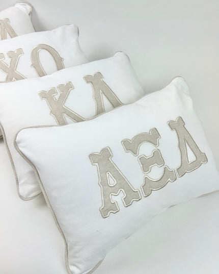 Sorority Appliqued Pillow