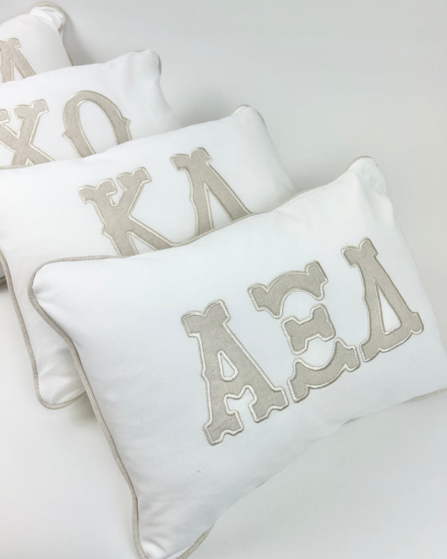 Sorority Appliqued Pillow Greek in at Wrapsody