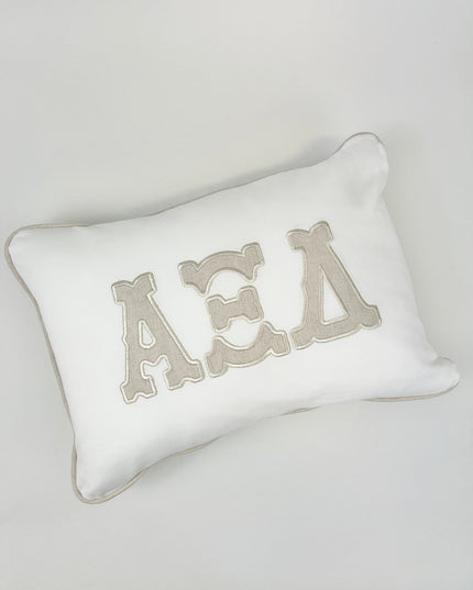 Sorority Appliqued Pillow