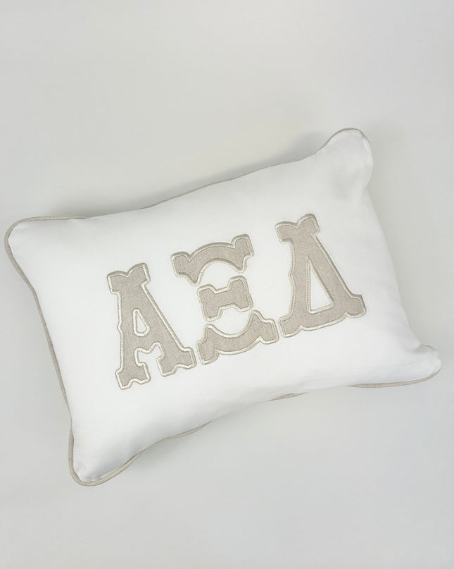 Sorority Appliqued Pillow Greek in at Wrapsody