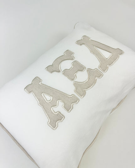 Sorority Appliqued Pillow