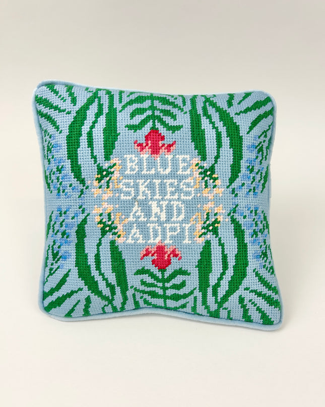 Sorority Needlepoint Pillow Greek in Alpha Delta Pi at Wrapsody