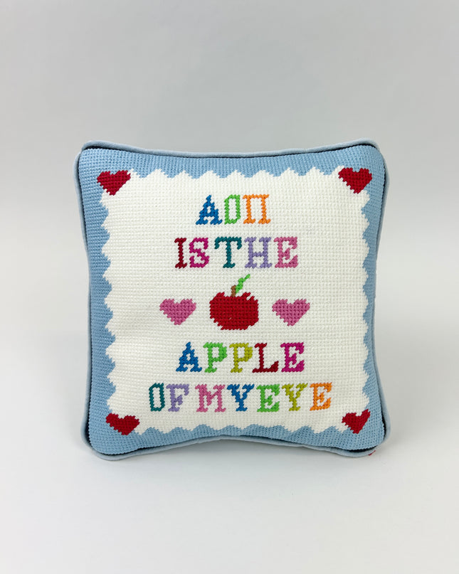 Sorority Needlepoint Pillow Greek in Alpha Omicron Pi at Wrapsody
