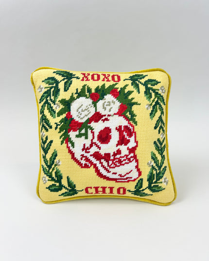 Sorority Needlepoint Pillow