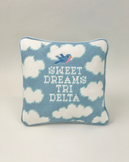 Sorority Needlepoint Pillow