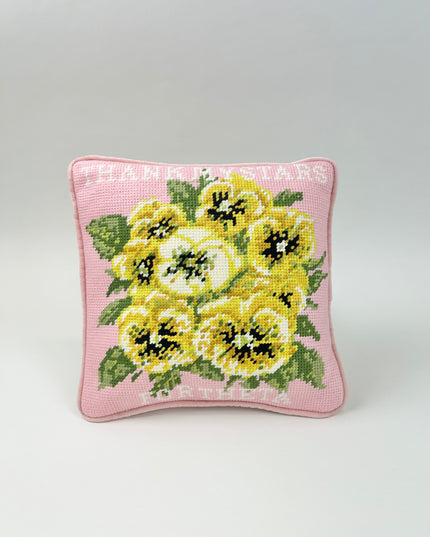 Sorority Needlepoint Pillow