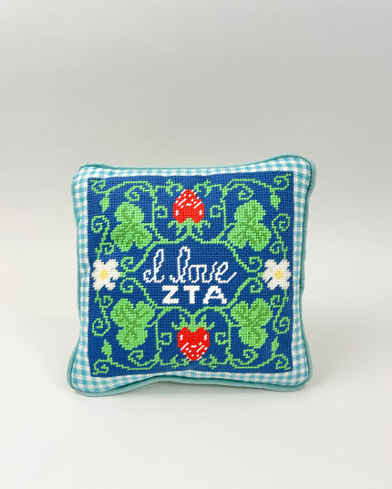 Sorority Needlepoint Pillow