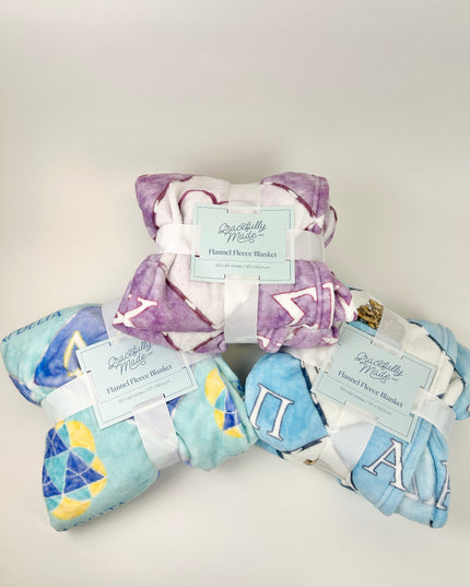 Sorority Flannel Fleece Blanket