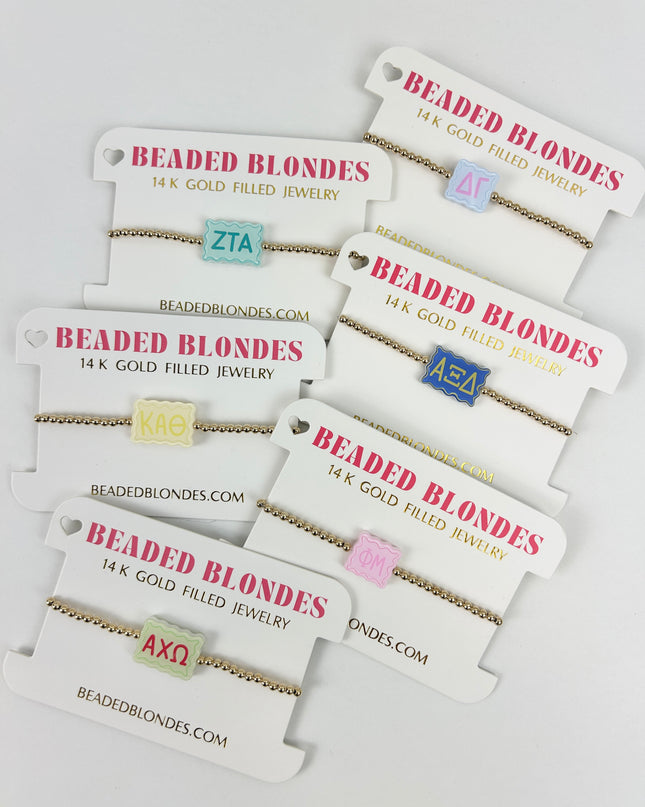 Beaded Blondes Sorority Bracelet