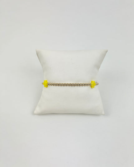 Enewton Signature Cross 3mm Bracelet - Canary Bracelets in at Wrapsody