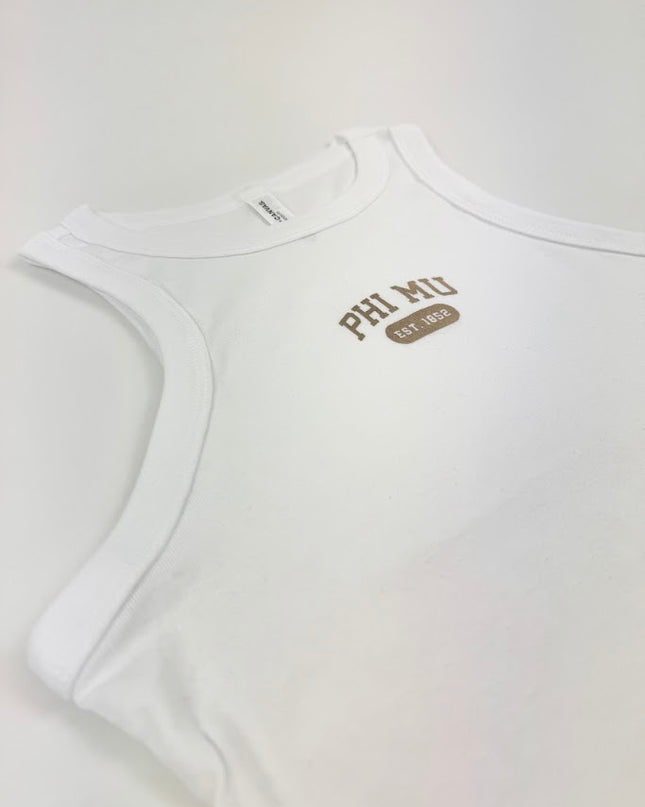 Sorority Varsity Tank Top Greek in at Wrapsody