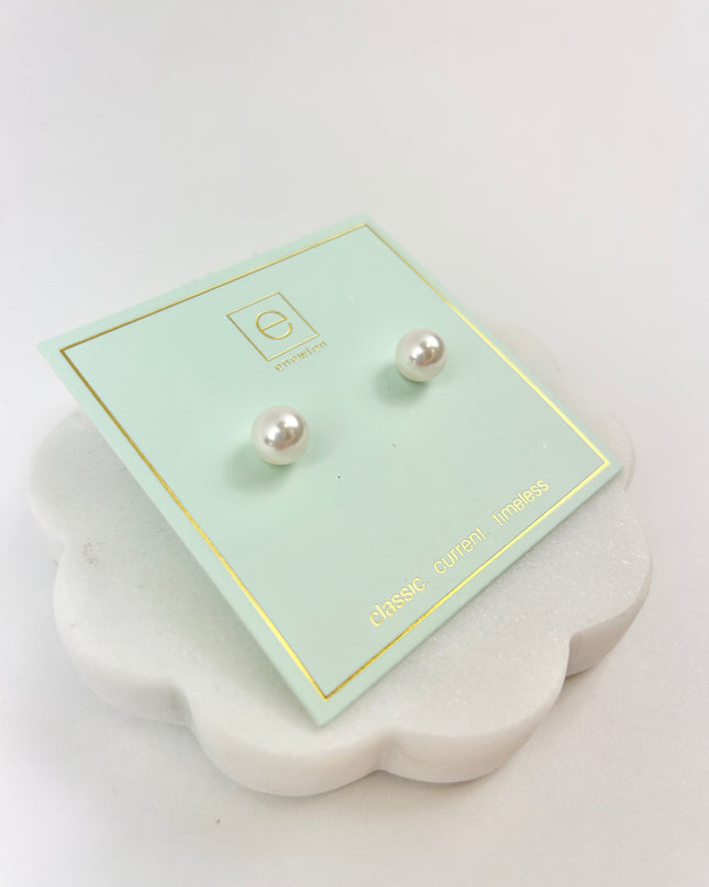 Enewton Classic 8mm Pearl Stud Earrings in at Wrapsody