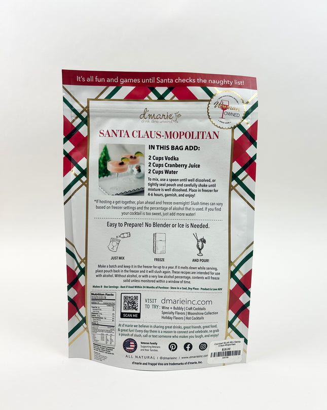 Santa Claus-Mopolitan Cocktail Slush Mix