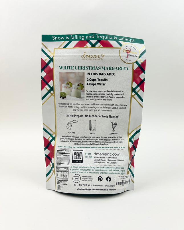 White Christmas Margarita Cocktail Slush Mix