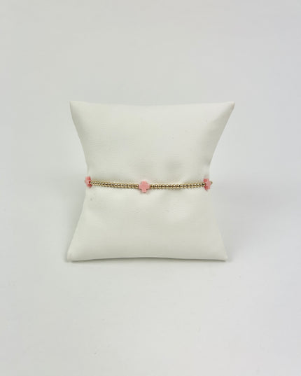 Enewton Small Signature Cross 2mm Bracelet - Pink Bracelets in at Wrapsody
