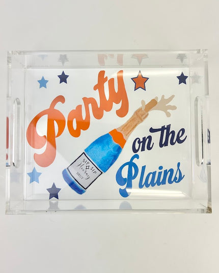 Party on Plains 8x10 Tray Home Decor in  at Wrapsody