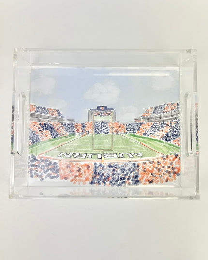 AU Stadium Watercolor 8x10 Tray Home Decor in  at Wrapsody