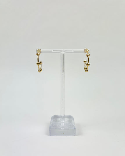 eNewton 4mm Beaded Simplicity 1" Post Hoop Earrings in at Wrapsody