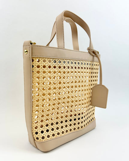 St Barth Tote - Nude Handbags in  at Wrapsody