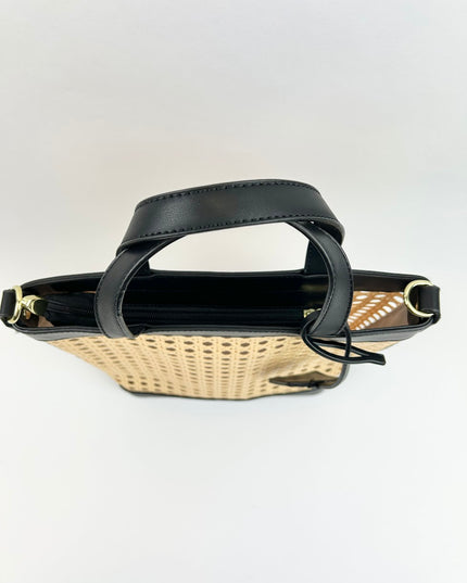 St Barth Tote - Black Handbags in  at Wrapsody