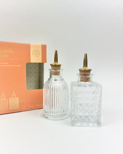 The Gio Bitters Bottles Set of 2 Barware in at Wrapsody