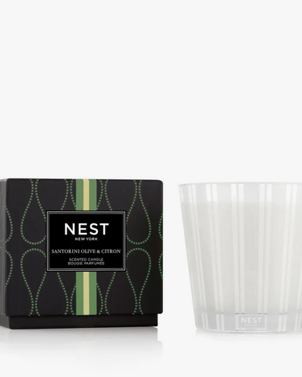 Nest 3-Wick Candle 21.1oz Candles in Santorini Olive & Citron at Wrapsody