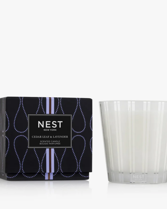 Nest 3-Wick Candle 21.1oz Candles in Cedarleaf & Lavender at Wrapsody