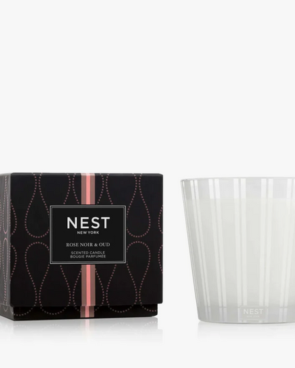 Nest 3-Wick Candle 21.1oz Candles in Rose Noir & Oud at Wrapsody