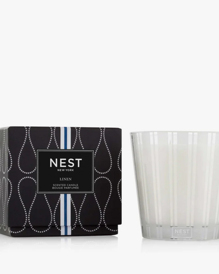 Nest 3-Wick Candle 21.1oz Candles in Linen at Wrapsody