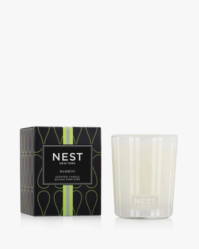 Nest Votive Candle 2oz Candles in Bamboo at Wrapsody