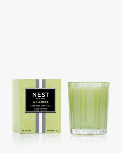 Nest Votive Candle 2oz Candles in Lime Zest & Matcha at Wrapsody