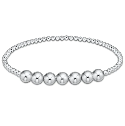 Enewton Sterling Silver 3mm/6mm Beaded Bliss Bracelet Bracelets in  at Wrapsody