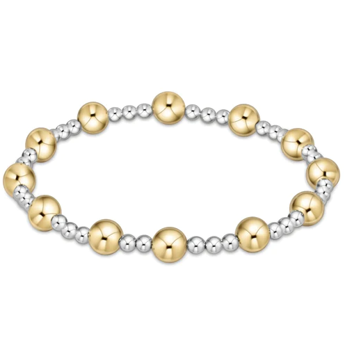 Enewton Classic Sincerity Mixed Metal 6mm Bracelet (Extended Size) Bracelets in  at Wrapsody