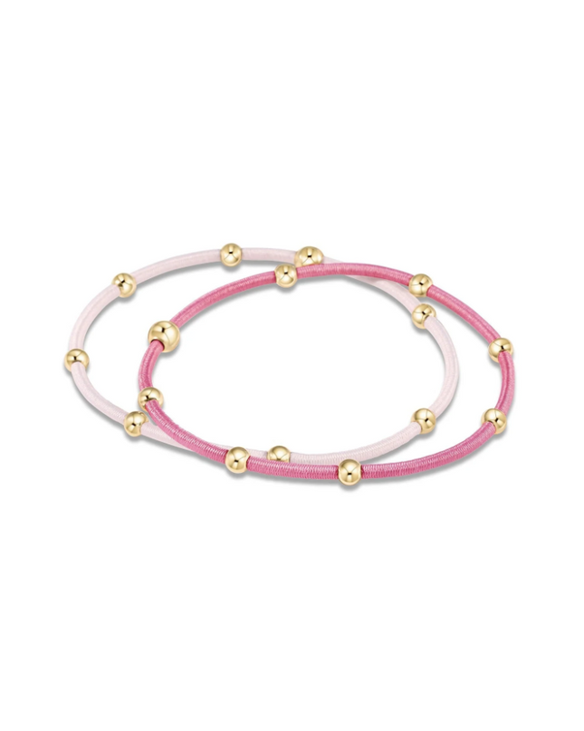 Enewton Hair Tie S/2 Hair Accessories in Pinky Promise at Wrapsody