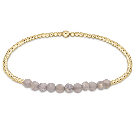 Enewton Bliss 2mm Gold Bracelet Bracelets in Labradorite at Wrapsody