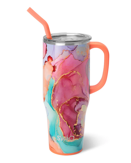 Swig 40oz Mega Mug Printed Drinkware in Dreamsicle at Wrapsody