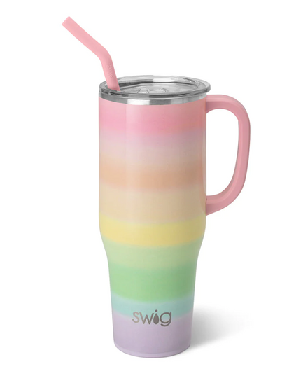 Swig 40oz Mega Mug Printed Drinkware in Over the Rainbow at Wrapsody