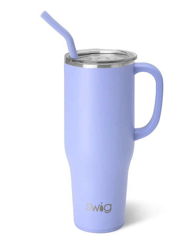 Swig 40oz Mega Mug Drinkware in Hydrangea at Wrapsody