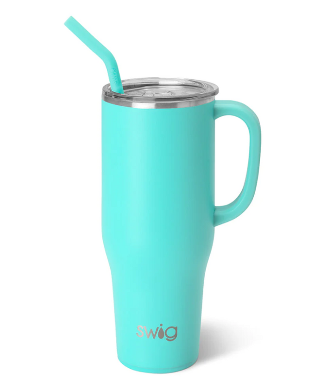 Swig 40oz Mega Mug Drinkware in Aqua at Wrapsody