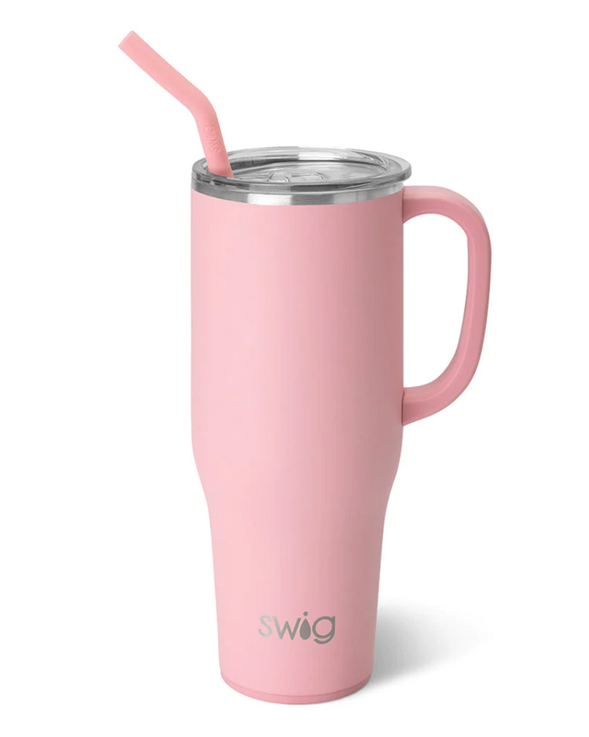 Swig 40oz Mega Mug Drinkware in Blush at Wrapsody