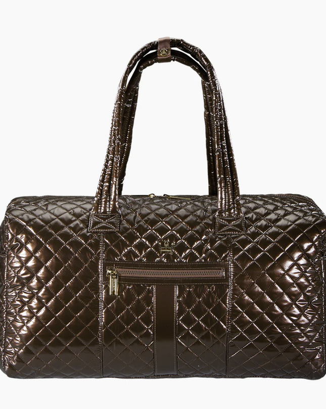 Oliver Thomas 24/7 Weekender Duffle - Mocha Metallic Luggage in  at Wrapsody