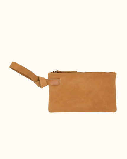 Able Rachel Wristlet Clutches in Cognac at Wrapsody