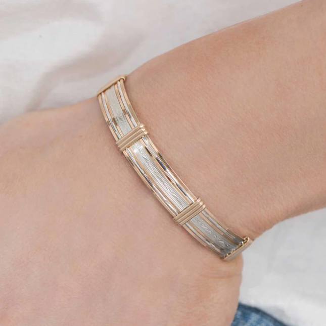 Ronaldo Inner Beauty Bracelet Wide Bracelets in  at Wrapsody