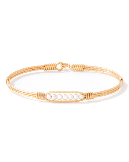 Ronaldo Power of Prayer Bracelet Gold with Silver Beads Bracelets in  at Wrapsody