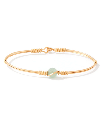 Ronaldo Breathe Bracelet Bracelets in Aventurine at Wrapsody