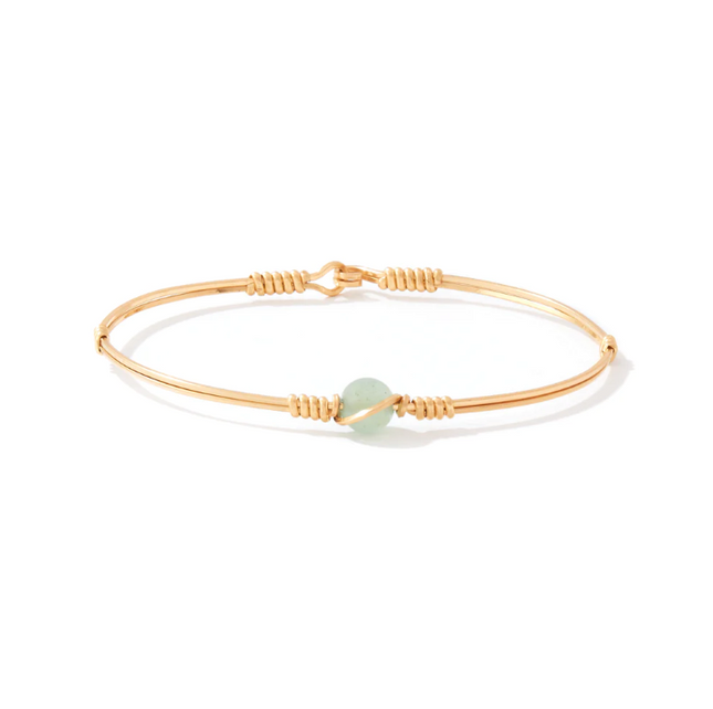 Ronaldo Breathe Bracelet Bracelets in Aventurine at Wrapsody