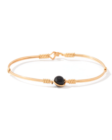 Ronaldo Breathe Bracelet Bracelets in Black Onyx at Wrapsody