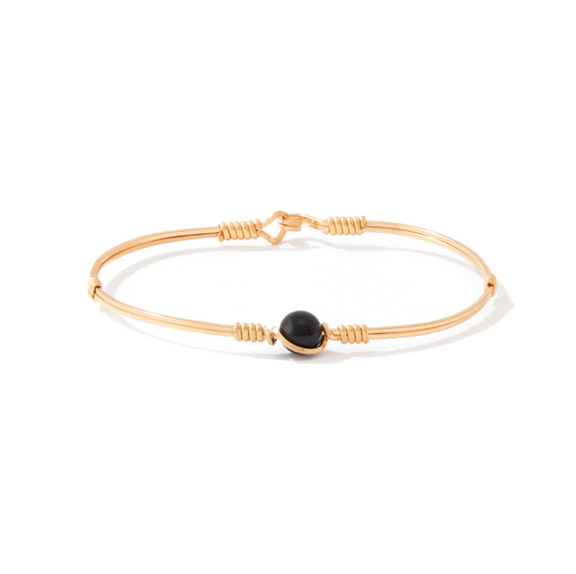 Ronaldo Breathe Bracelet Bracelets in Black Onyx at Wrapsody